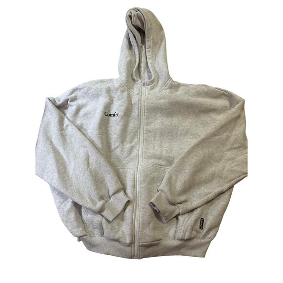 Gray Women's Zip-Up Top - Picture 2 of 7